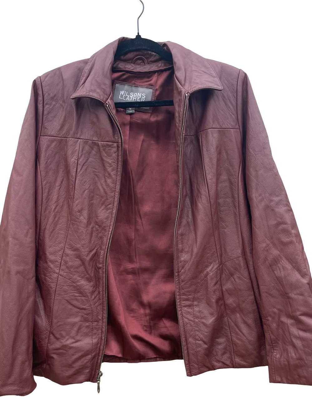 Vintage Wilson red leather jacket size small